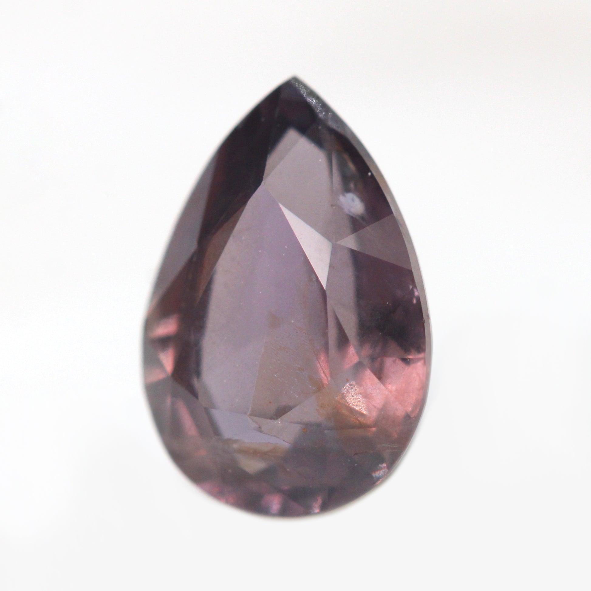1.50 Carat Berry Purple Pear Madagascar Sapphire for Custom Work - Inventory Code PPS150 - Midwinter Co. Alternative Bridal Rings and Modern Fine Jewelry