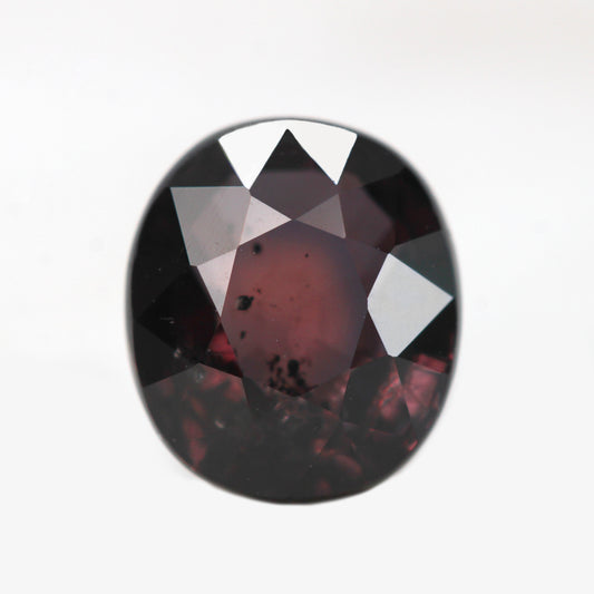 2.78 Carat Oval Burgundy Red Sapphire for Custom Work - Inventory Code ROS278 - Midwinter Co. Alternative Bridal Rings and Modern Fine Jewelry