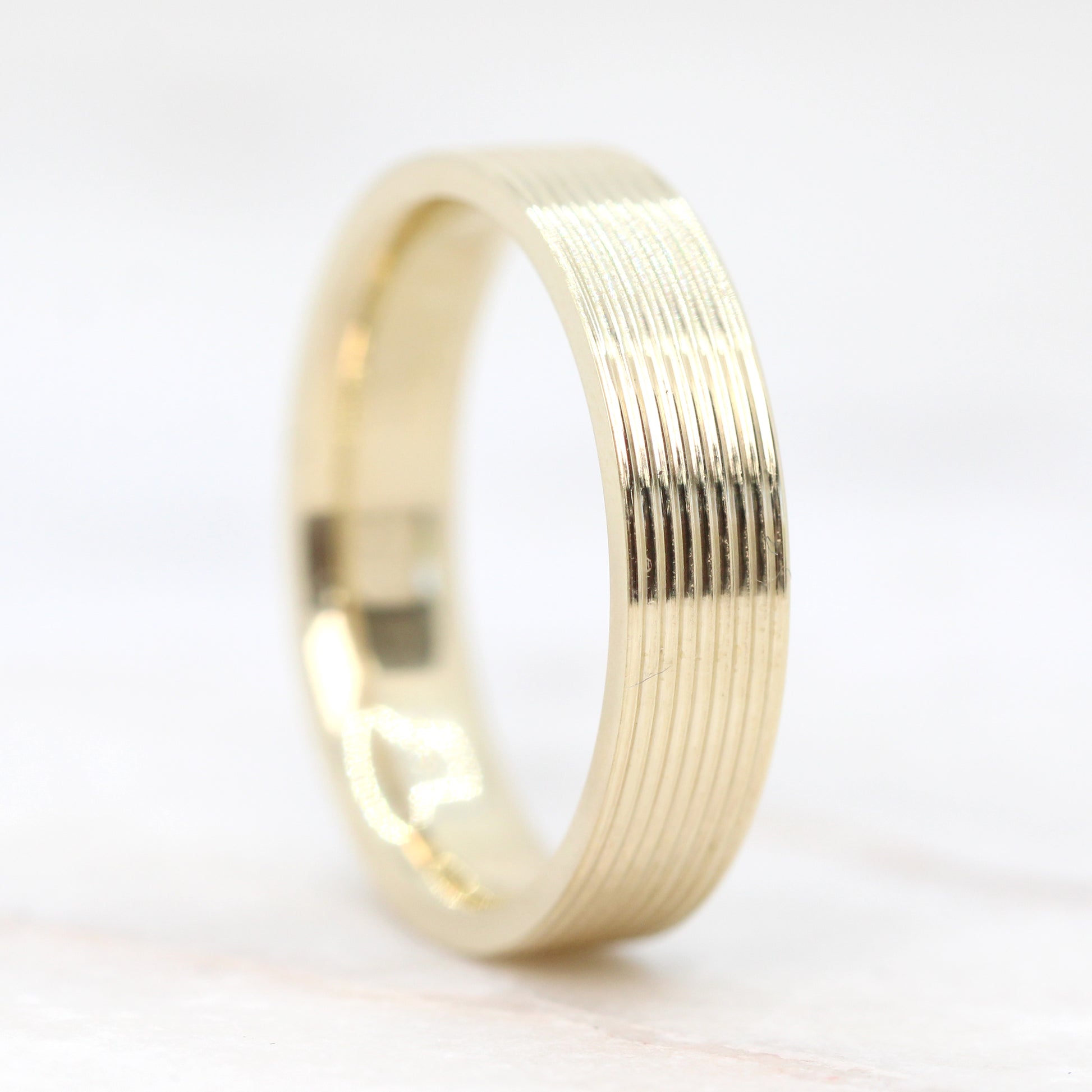 Samantha -  (M) Kody Band - Unisex Wedding Band - Made to Order, Choose Your Gold Tone - Midwinter Co. Alternative Bridal Rings and Modern Fine Jewelry