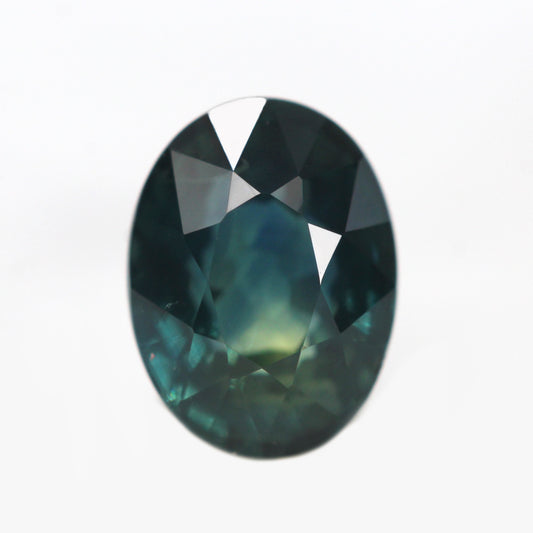 0.98 Carat Oval Teal Australian Sapphire for Custom Work - Inventory Code TOS098 - Midwinter Co. Alternative Bridal Rings and Modern Fine Jewelry
