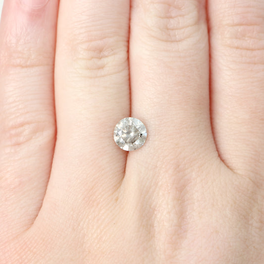 1.50 Carat Round Bright Gray Celestial Diamond for Custom Work - Inventory Code SGR150 - Midwinter Co. Alternative Bridal Rings and Modern Fine Jewelry