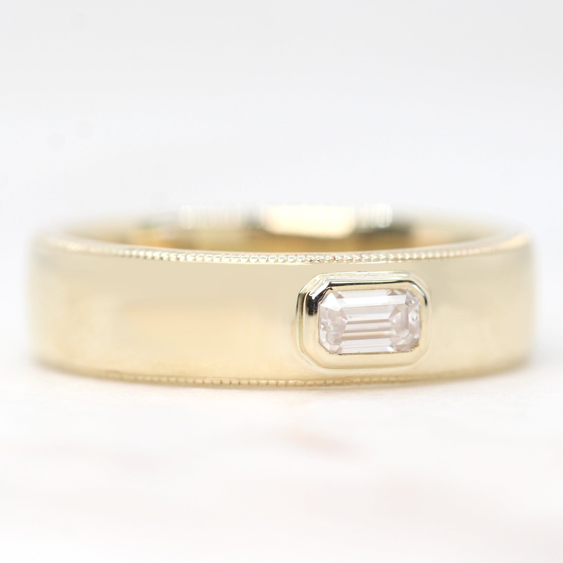 Samantha - Erik Band - Unisex Wedding Band - Made to Order, Choose Your Gold Tone - Midwinter Co. Alternative Bridal Rings and Modern Fine Jewelry