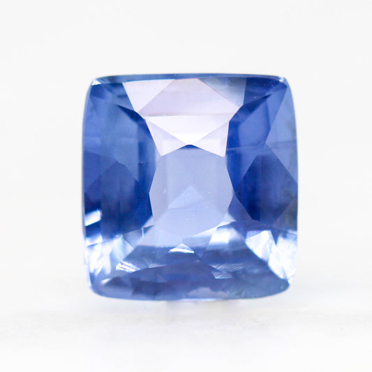 3.40 Carat Cornflower Blue Cushion Cut Sapphire for Custom Work - Inventory Code CBCS340 - Midwinter Co. Alternative Bridal Rings and Modern Fine Jewelry