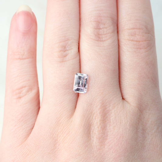 2.13 Carat Emerald Cut Clear Lavender Purple Sapphire for Custom Work - Inventory Code EPS213 - Midwinter Co. Alternative Bridal Rings and Modern Fine Jewelry