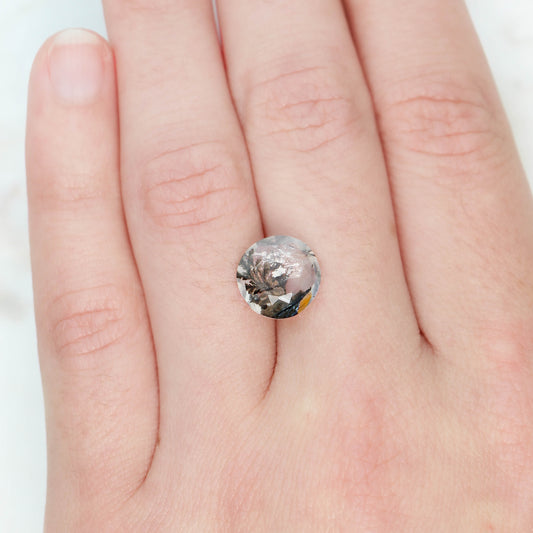 3.04 Carat Round Dendritic Quartz for Custom Work - Inventory Code DQR304 - Midwinter Co. Alternative Bridal Rings and Modern Fine Jewelry