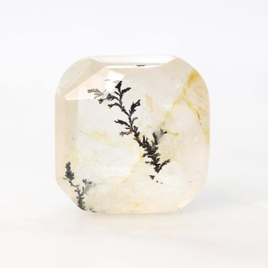 3.62 Carat Asscher Cut Dendritic Quartz for Custom Work - Inventory Code DQA362 - Midwinter Co. Alternative Bridal Rings and Modern Fine Jewelry