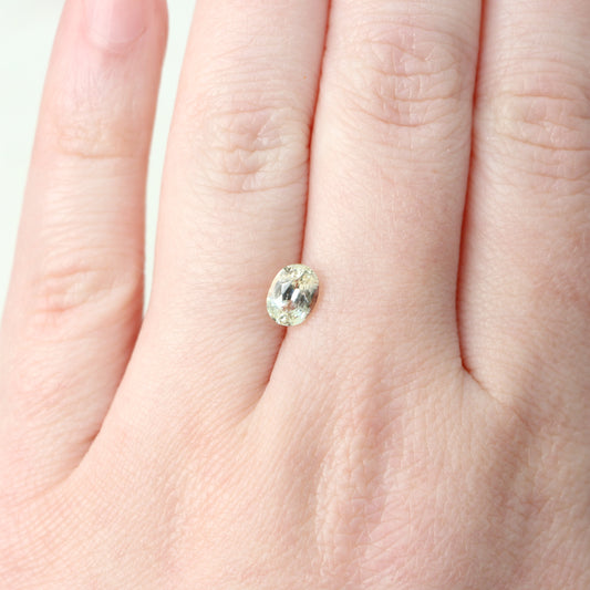 CAELEN (M) 1.20 Carat Oval Clear Sapphire for Custom Work - Inventory Code COS120 - Midwinter Co. Alternative Bridal Rings and Modern Fine Jewelry