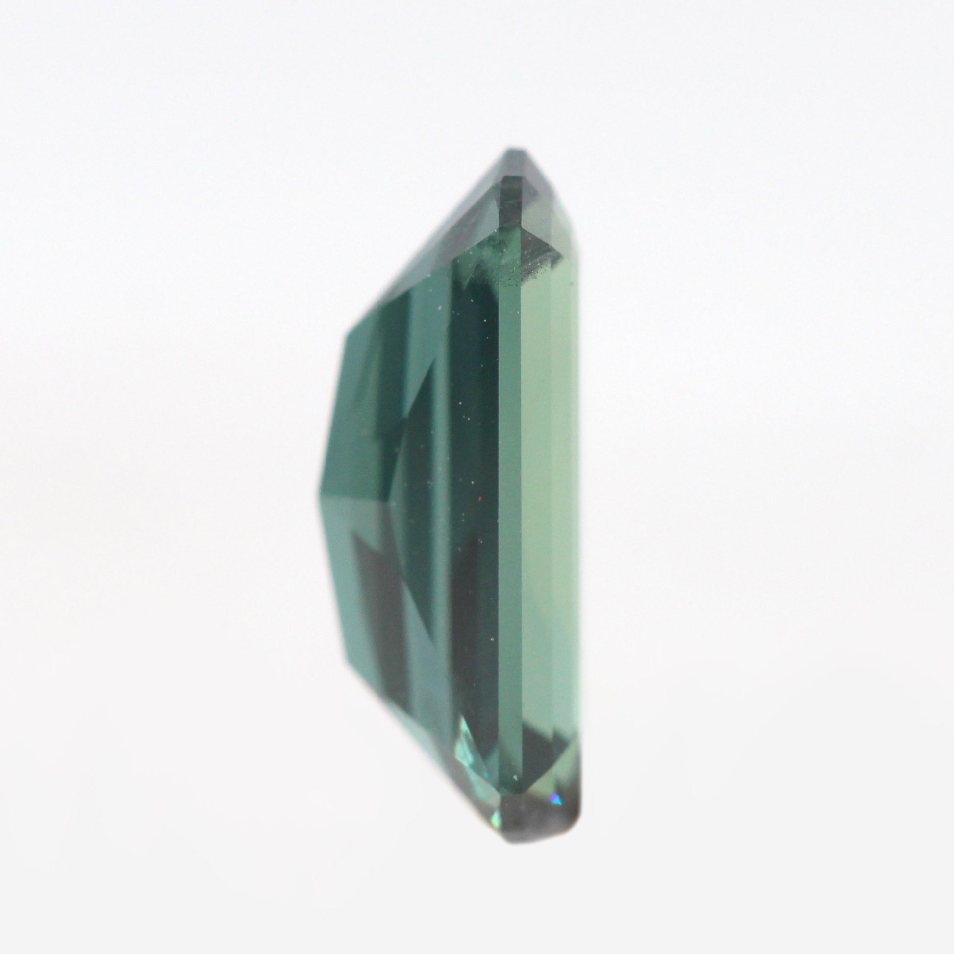 CAELEN (M) 1.19 Carat Fancy Emerald Cut Teal Sapphire for Custom Work - Inventory Code TES119 - Midwinter Co. Alternative Bridal Rings and Modern Fine Jewelry