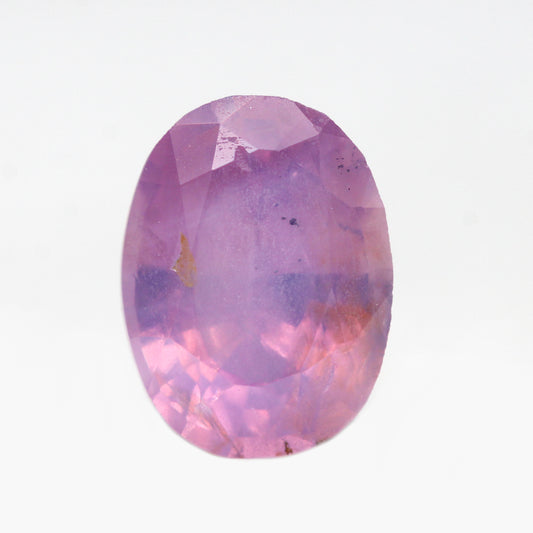 1.19 Carat Oval Pink and Purple Sapphire for Custom Work - Inventory Code OPS119 - Midwinter Co. Alternative Bridal Rings and Modern Fine Jewelry