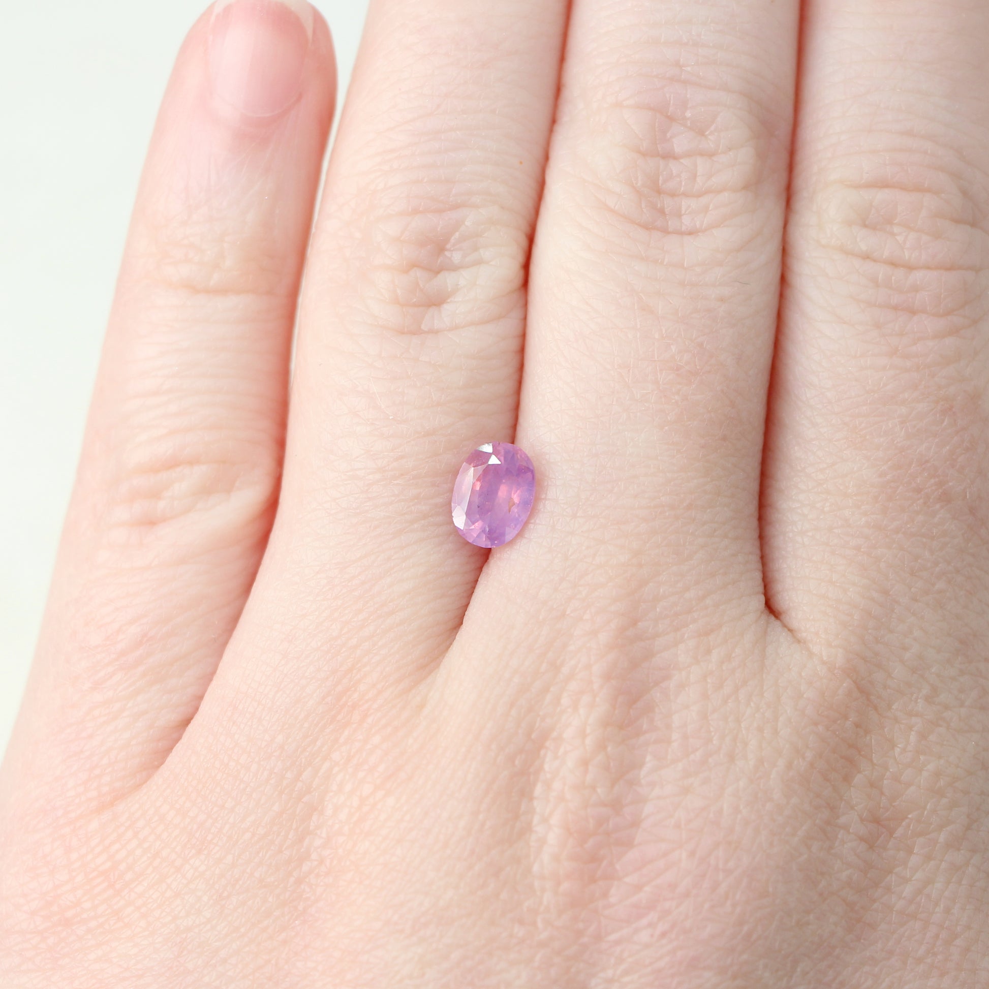 1.19 Carat Oval Pink and Purple Sapphire for Custom Work - Inventory Code OPS119 - Midwinter Co. Alternative Bridal Rings and Modern Fine Jewelry