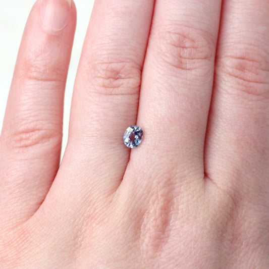 0.63 Carat Oval Periwinkle Blue Montana Sapphire for Custom Work - Inventory Code BOS063 - Midwinter Co. Alternative Bridal Rings and Modern Fine Jewelry