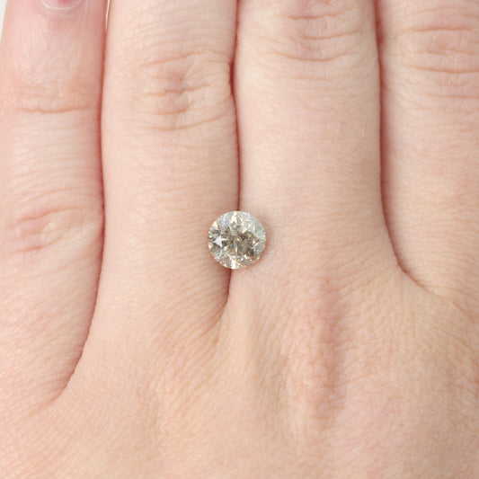 1.53 Carat Round Warm Gray Celestial Diamond for Custom Work - Inventory Code SGR153 - Midwinter Co. Alternative Bridal Rings and Modern Fine Jewelry