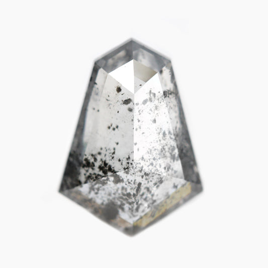 2.00 Carat Shield Cut Clear Salt and Pepper Diamond for Custom Work - Inventory Code DCS200 - Midwinter Co. Alternative Bridal Rings and Modern Fine Jewelry