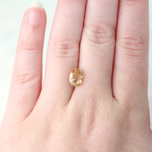 1.63 Carat Oval Sunstone for Custom Work - Inventory Code OSUN163 - Midwinter Co. Alternative Bridal Rings and Modern Fine Jewelry