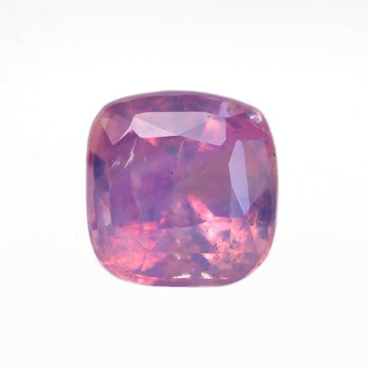 1.01 Carat Cushion Cut Opalescent Bicolor Pink Purple Sapphire for Custom Work - Inventory Code PCS101