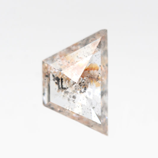 1.20 Carat Clear Geometric Trapezoid Salt and Pepper Diamond for Custom Work - Inventory Code CCT120 - Midwinter Co. Alternative Bridal Rings and Modern Fine Jewelry