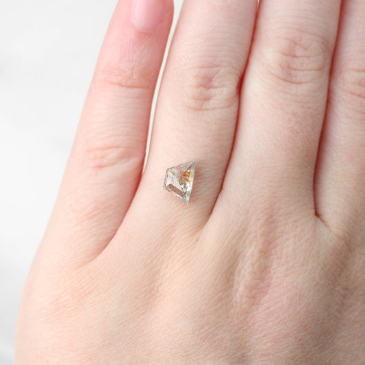 1.20 Carat Clear Geometric Trapezoid Salt and Pepper Diamond for Custom Work - Inventory Code CCT120 - Midwinter Co. Alternative Bridal Rings and Modern Fine Jewelry