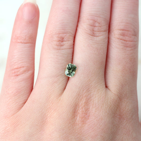 0.92 Carat Fancy Radiant Emerald Cut Clear Mint Green Tourmaline for Custom Work - Inventory Code RGT092 - Midwinter Co. Alternative Bridal Rings and Modern Fine Jewelry