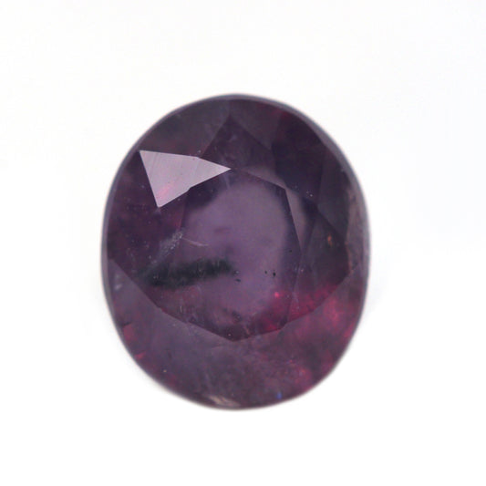 1.56 Carat Berry Purple Oval Sapphire for Custom Work - Inventory Code PSO156 - Midwinter Co. Alternative Bridal Rings and Modern Fine Jewelry