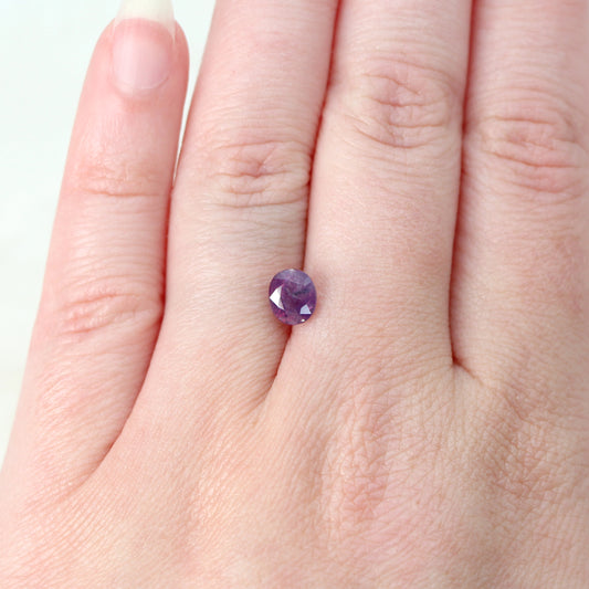 1.56 Carat Berry Purple Oval Sapphire for Custom Work - Inventory Code PSO156 - Midwinter Co. Alternative Bridal Rings and Modern Fine Jewelry
