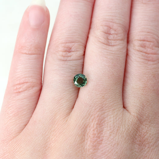 1.01 Carat Round Light Green Tourmaline for Custom Work - Inventory Code RGT101 - Midwinter Co. Alternative Bridal Rings and Modern Fine Jewelry