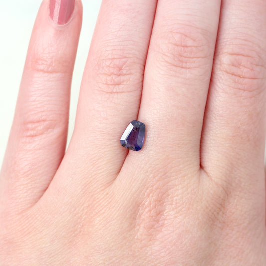 1.93 Carat Purple Trapezoid Sapphire for Custom Work - Inventory Code PTS193 - Midwinter Co. Alternative Bridal Rings and Modern Fine Jewelry