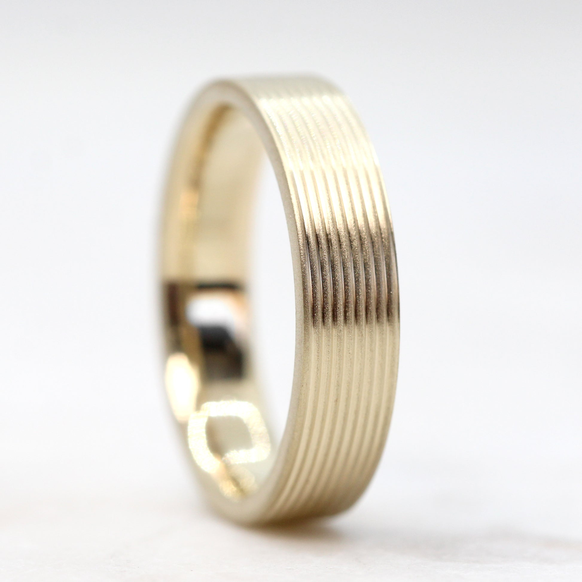 Kody Band - Unisex Wedding Band - Made to Order, Choose Your Gold Tone - Midwinter Co. Alternative Bridal Rings and Modern Fine Jewelry