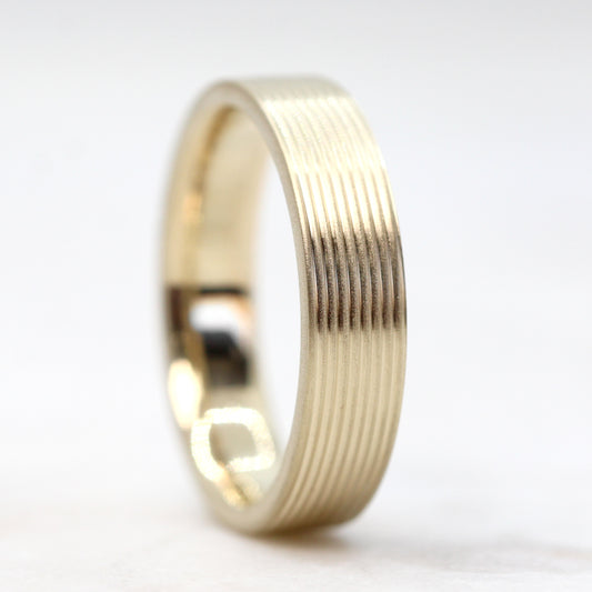 Kody Band - Unisex Wedding Band - Made to Order, Choose Your Gold Tone - Midwinter Co. Alternative Bridal Rings and Modern Fine Jewelry