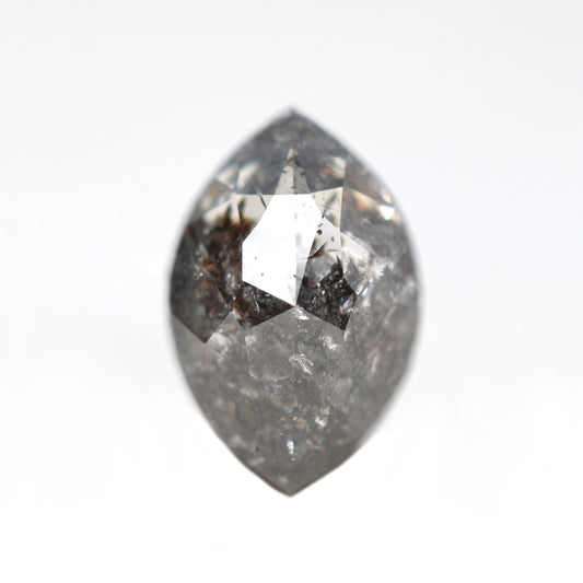 0.85 Carat Marquise Charcoal Gray Salt and Pepper Diamond for Custom Work - Inventory Code DSM085 - Midwinter Co. Alternative Bridal Rings and Modern Fine Jewelry