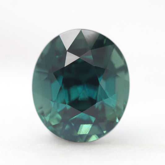 2.05 Carat Teal Oval Sapphire for Custom Work - Inventory Code TOS205 - Midwinter Co. Alternative Bridal Rings and Modern Fine Jewelry