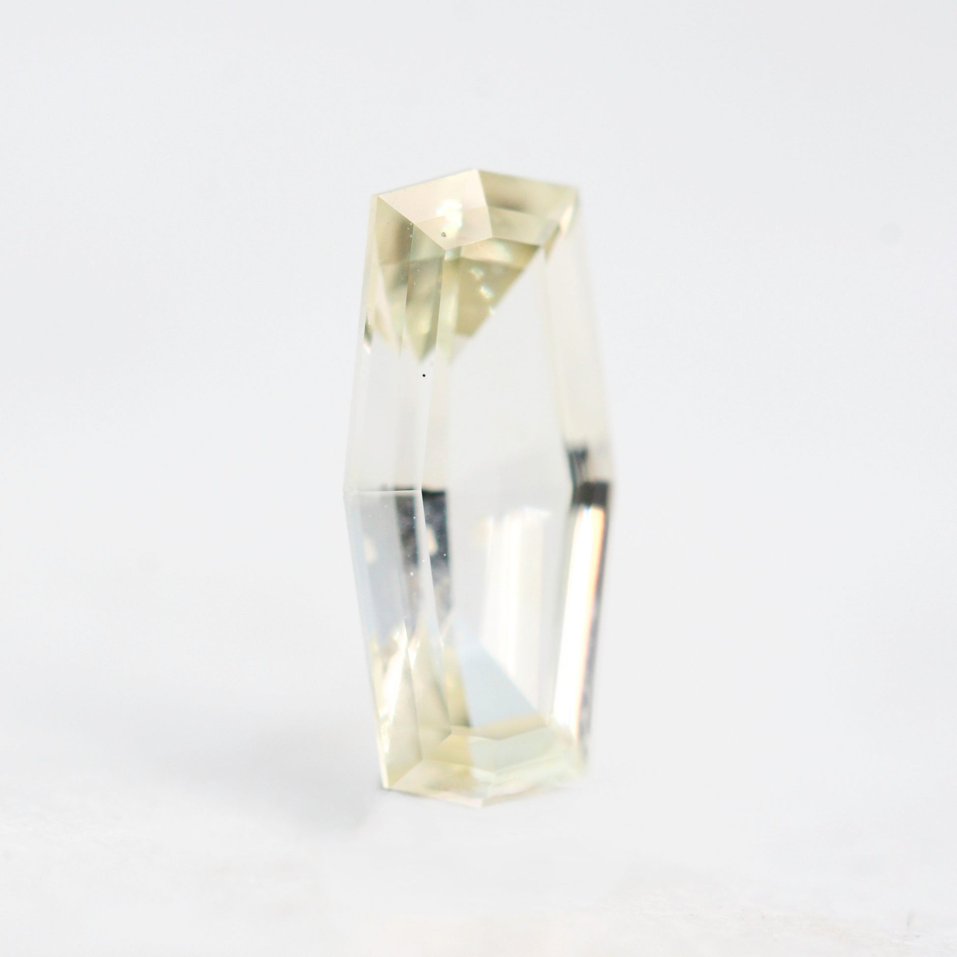 1.05 Carat Clear Golden Geometric Sapphire for Custom Work - Inventory Code CGS105 - Midwinter Co. Alternative Bridal Rings and Modern Fine Jewelry