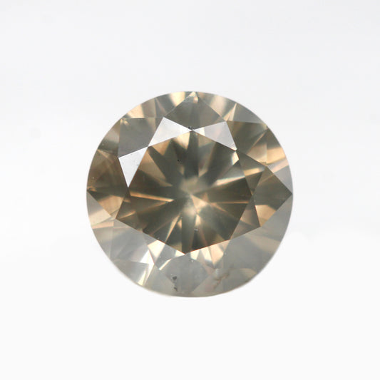 0.55 Carat Round Champagne Salt and Pepper Diamond for Custom Work - Inventory Code SCR055 - Midwinter Co. Alternative Bridal Rings and Modern Fine Jewelry