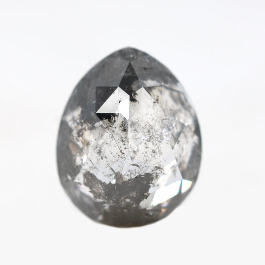 2.15 Carat Rose Cut Pear Dark and Clear Celestial Diamond for Custom Work - Inventory Code DCP215 - Midwinter Co. Alternative Bridal Rings and Modern Fine Jewelry