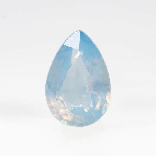 1.09 Carat Opalescent Blue Pear Sapphire for Custom Work - Inventory Code LBPS109 - Midwinter Co. Alternative Bridal Rings and Modern Fine Jewelry