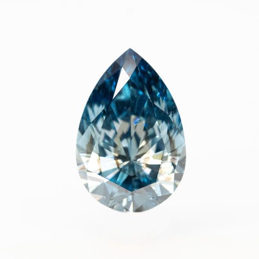 1.43 Carat Blue Lab Grown Pear Diamond for Custom Work - Inventory Code LGBP143 - Midwinter Co. Alternative Bridal Rings and Modern Fine Jewelry