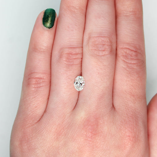 CAELEN (J) 1.00 Carat IGI Certified Lab Grown Oval Diamond for Custom Work - Inventory Code LGO100 - Midwinter Co. Alternative Bridal Rings and Modern Fine Jewelry
