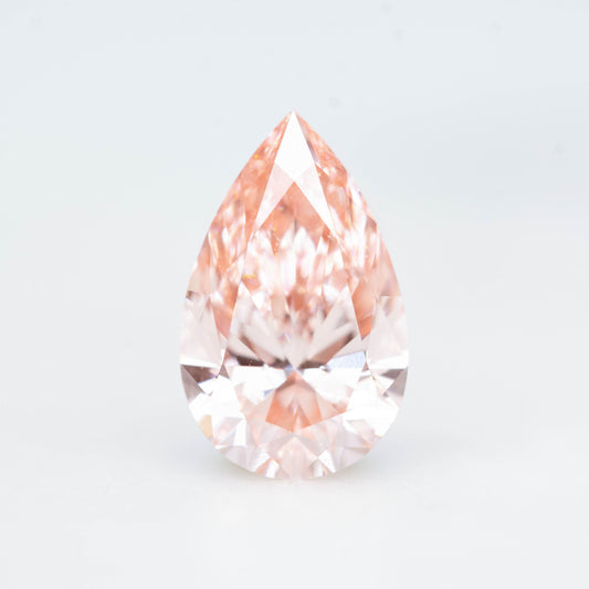~1.00 Carat Pink Lab Grown Pear Diamond for Custom Work - Inventory Code LGPD098 - Midwinter Co. Alternative Bridal Rings and Modern Fine Jewelry