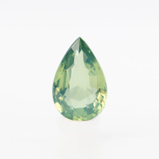 0.62 Carat Light Green Pear Sapphire for Custom Work - Inventory Code LGPS062 - Midwinter Co. Alternative Bridal Rings and Modern Fine Jewelry