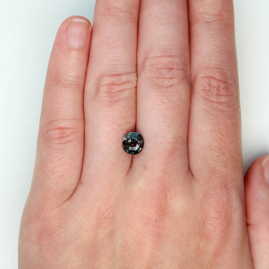 1.55 Carat Earthy Multicolor Cushion Sapphire for Custom Work - Inventory Code MCCS155 - Midwinter Co. Alternative Bridal Rings and Modern Fine Jewelry