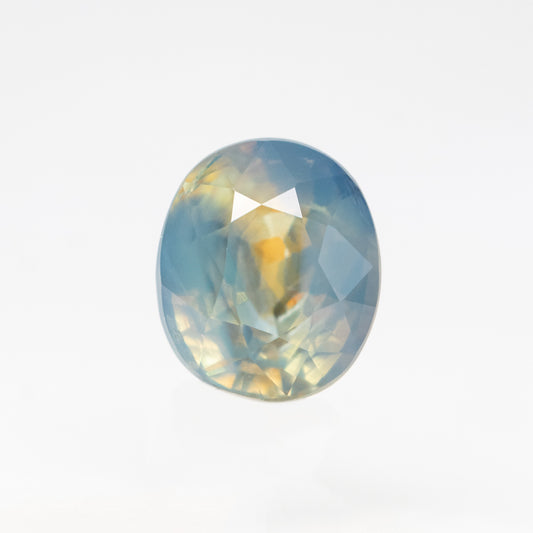 1.00 Carat Multicolor Oval Sapphire for Custom Work - Inventory Code MCOS099 - Midwinter Co. Alternative Bridal Rings and Modern Fine Jewelry