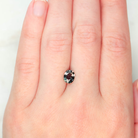 1.28 Carat Multicolor Earthy Oval Sapphire for Custom Work - Inventory Code MCOS128 - Midwinter Co. Alternative Bridal Rings and Modern Fine Jewelry
