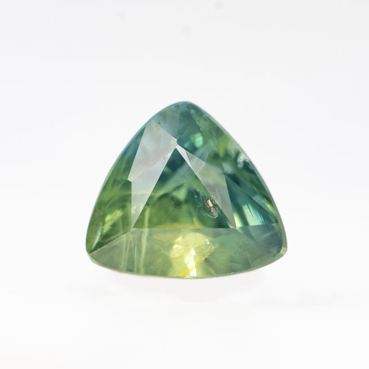 0.94 Carat Multicolor Trillion Sapphire for Custom Work - Inventory Code MCTS094 - Midwinter Co. Alternative Bridal Rings and Modern Fine Jewelry