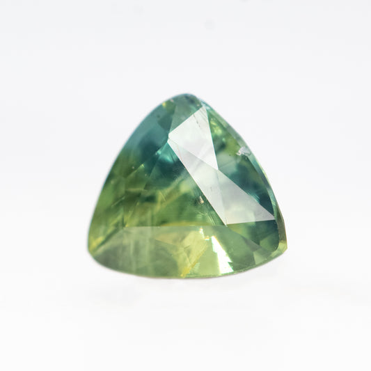 0.94 Carat Multicolor Trillion Sapphire for Custom Work - Inventory Code MCTS094 - Midwinter Co. Alternative Bridal Rings and Modern Fine Jewelry