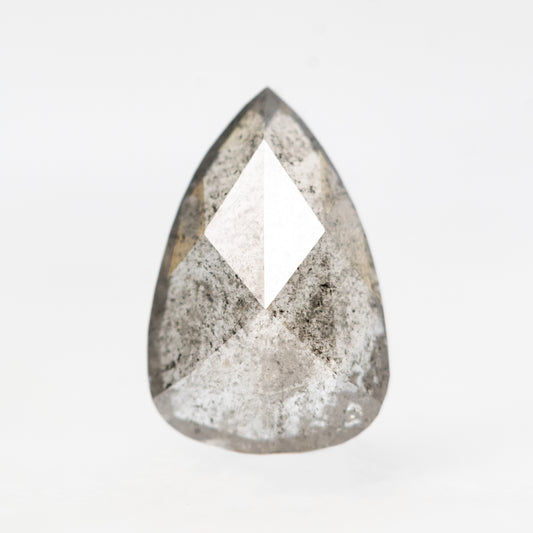 1.53 Carat Pear Salt and Pepper Diamond for Custom Work - Inventory Code MGP153 - Midwinter Co. Alternative Bridal Rings and Modern Fine Jewelry