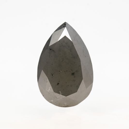 3.24 Carat Dark Gray Pear Diamond for Custom Work - Inventory Code MGP324 - Midwinter Co. Alternative Bridal Rings and Modern Fine Jewelry