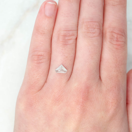 0.80 Carat Misty White Shield Diamond for Custom Work - Inventory Code MWS080 - Midwinter Co. Alternative Bridal Rings and Modern Fine Jewelry