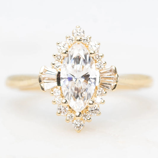 Meghan Ring with a 0.80 Carat Marquise Lab Diamond - Made to Order - Midwinter Co. Alternative Bridal Rings and Modern Fine Jewelry