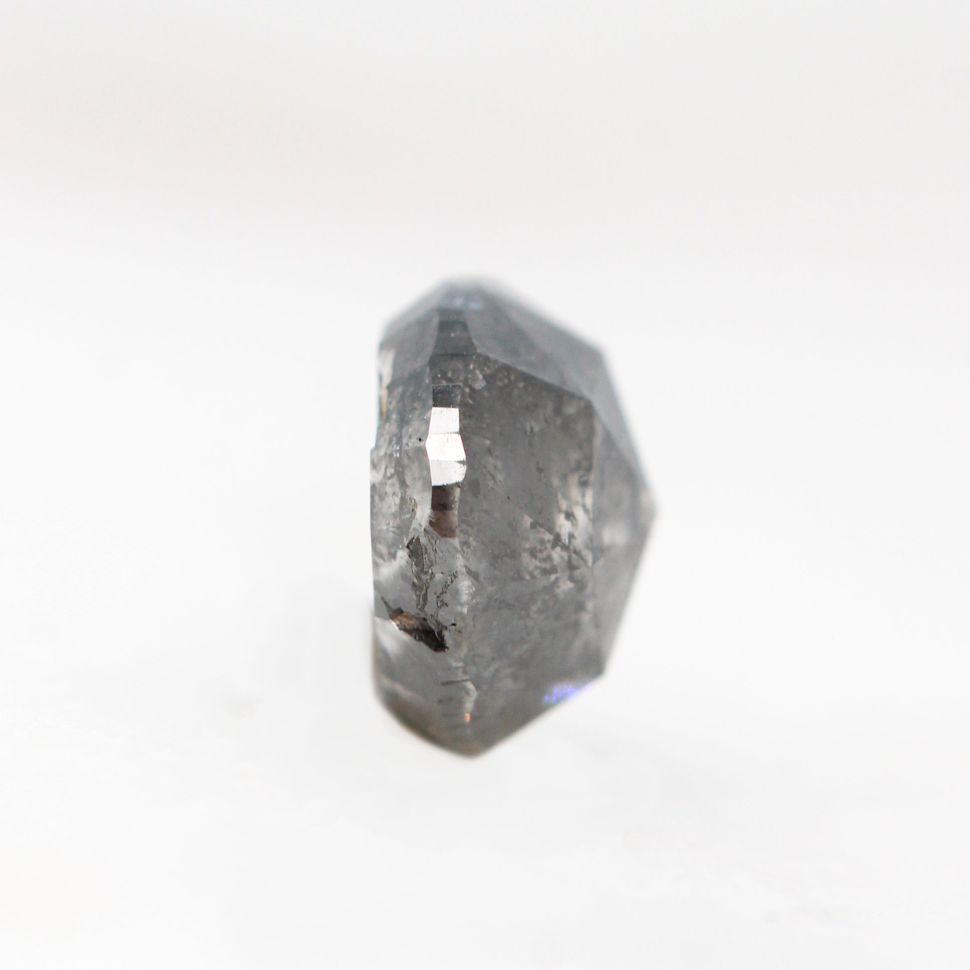 1.46 Carat Black Round Rose Cut Diamond for Custom Work - Inventory Code NBR146 - Midwinter Co. Alternative Bridal Rings and Modern Fine Jewelry