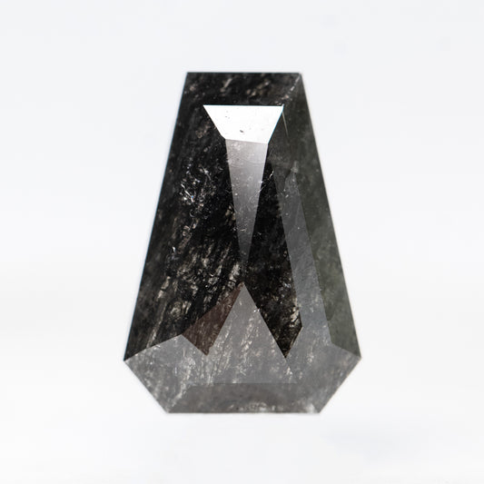 3.54 Carat Black Shield Cut Salt and Pepper Diamond for Custom Work - Inventory Code NBS354 - Midwinter Co. Alternative Bridal Rings and Modern Fine Jewelry