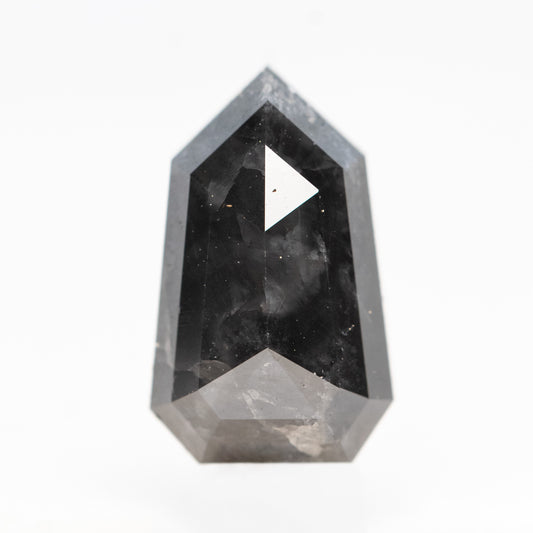 3.67 Carat Black Salt and Pepper Shield Diamond for Custom Work - Inventory Code NBS367 - Midwinter Co. Alternative Bridal Rings and Modern Fine Jewelry